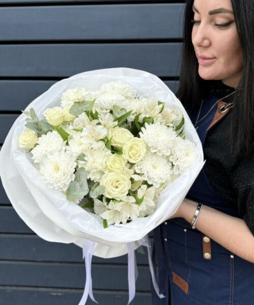 Сборный букет в упаковке